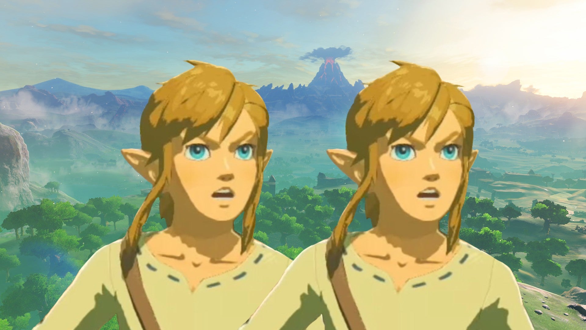 Zelda Breath of the Wild split screen multiplayer mod shown in action